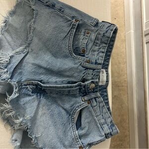 Zara Faded Blue Jean Shorts for Women